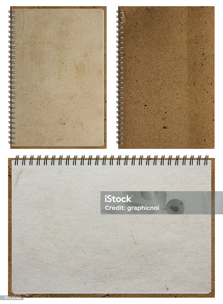 Brown papel de caderno - Foto de stock de Agenda royalty-free