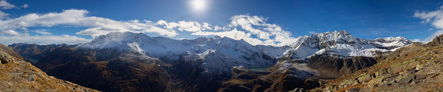 Full view of the Orco Valley at the Gran Paradiso National Park.