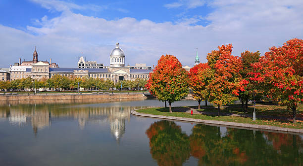istock Old Montreal, Bonsecours Basin reflections in autumn 177535483