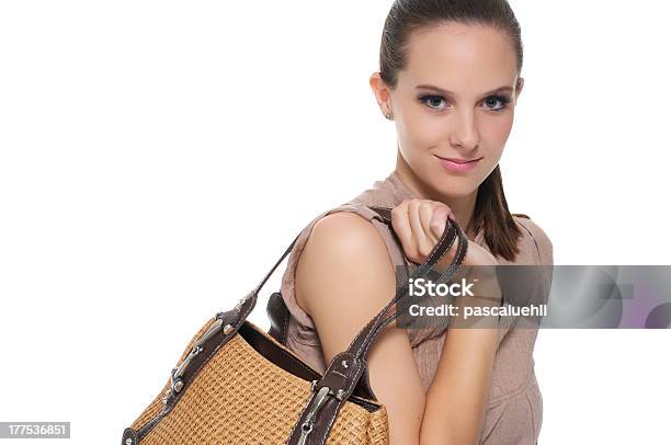 Woman With Bag Stock Photo - Download Image Now - 20-24 Years, 20-29 Years, Adult