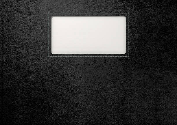 istock Black Leather With Inlaid Label 177537124