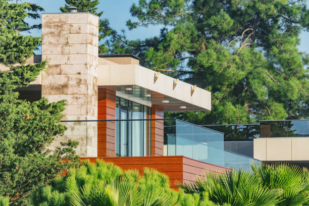 A rural homestay with white exterior walls