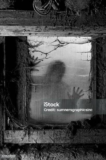 Scary Halloween Background Stock Photo - Download Image Now - Barn, Black And White, Celebration Event