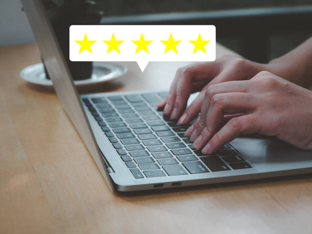 istock Five-star review ratings via customer satisfaction surveys 1775377175