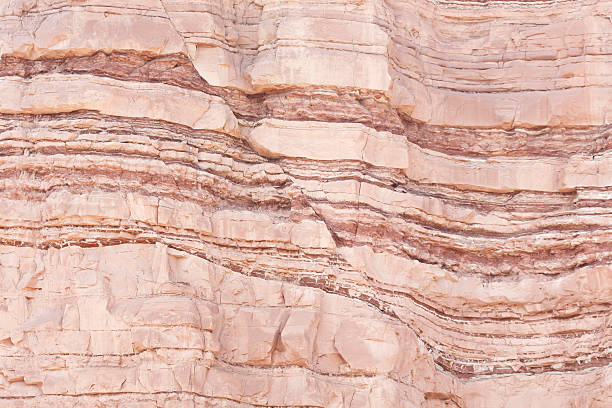故障の変形 strata サンドストーン - 堆積岩 ストックフォトと画像
