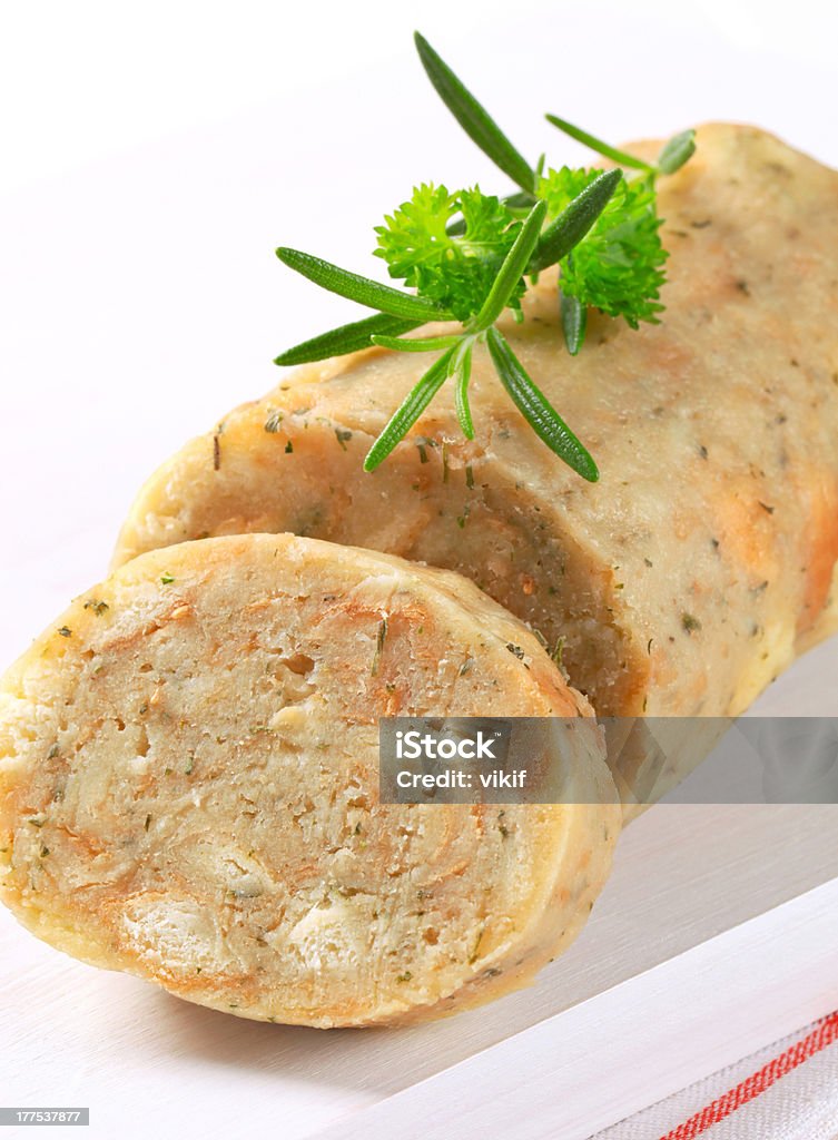 Bread dumpling Loaf of bread dumpling - slice cut off Boiled Stock Photo