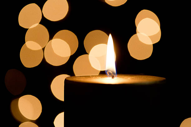 istock Christmas candle in the dark 177537949