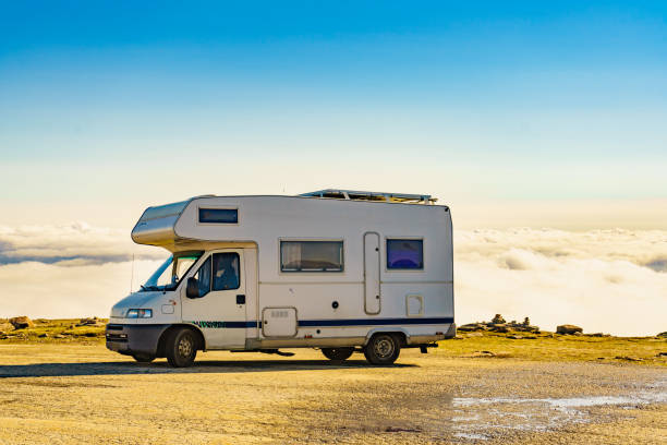istock Rv caravan in mountains above clouds 1775383034
