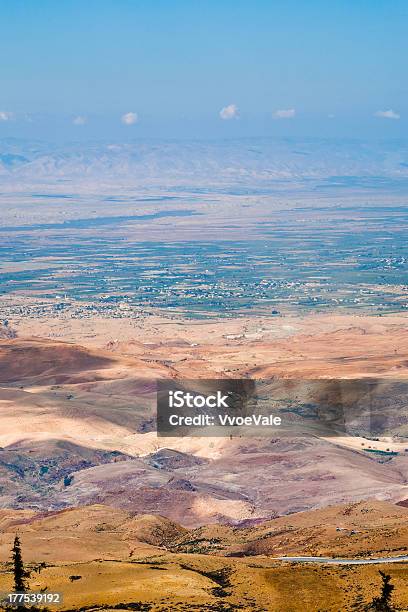 View From Mount Nebo In Jordan Stock Photo - Download Image Now - Above, Aerial View, Agricultural Field