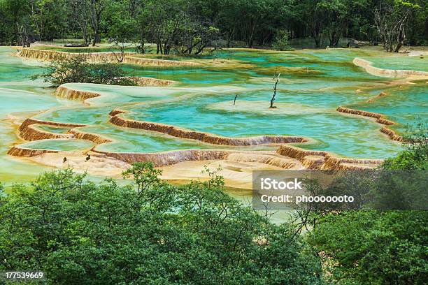 Color Pool Stock Photo - Download Image Now - Calcite, China - East Asia, Colors