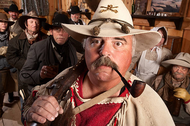 istock Wide Eyed Trapper in Saloon 177540027
