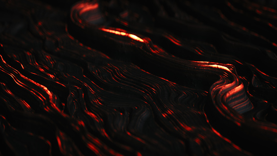 Abstract swirly lava liquid background.