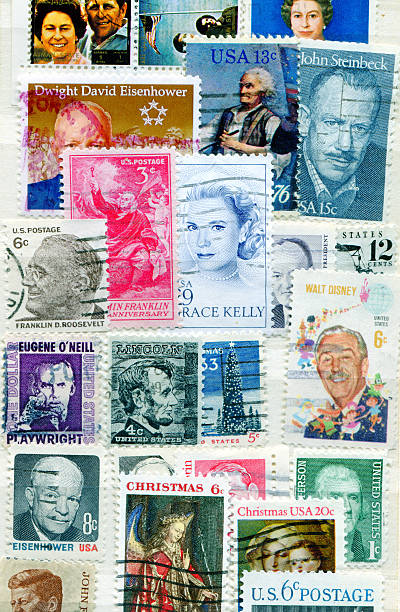 istock Collection of American postage stamps 177540251