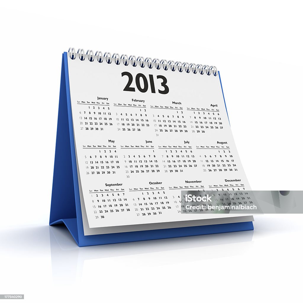 Calendario 2013 - Foto de stock de 2013 libre de derechos