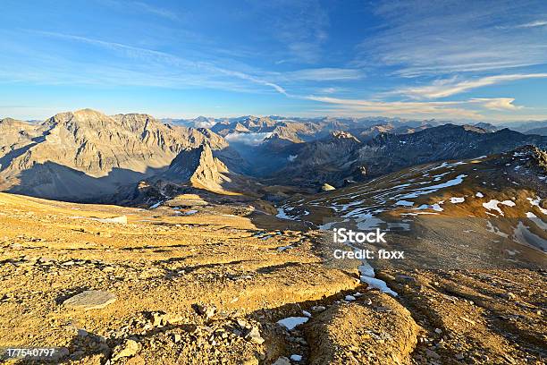 Mountainscape At Sunset Stock Photo - Download Image Now - Beauty In Nature, Cloudscape, Dramatic Sky