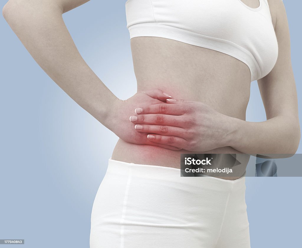 급성 통증 여성 섹션 신장 - 로열티 프리 건강관리와 의술 스톡 사진