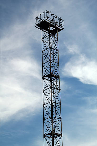 istock Industrial high-altitude platform on blue sky background 177540870