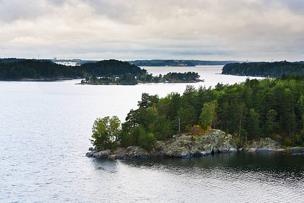 istock small stone islands in swedish fiord at sunset 177541195