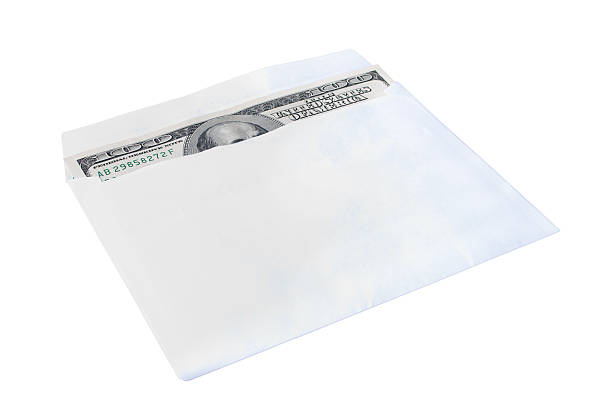 istock Dollar banknote in the envelope  isolated on white background 177541523