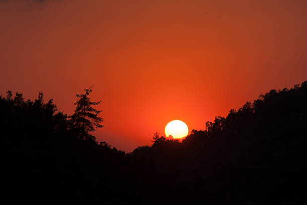 Hermosa puesta de sol - foto de stock