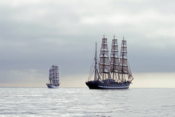 istock Tall ship in the sea 177541823