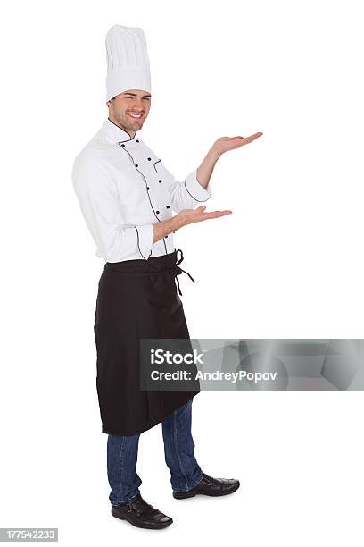 Portrait Of Happy Chef Stock Photo - Download Image Now - Adult, Aiming, Boys