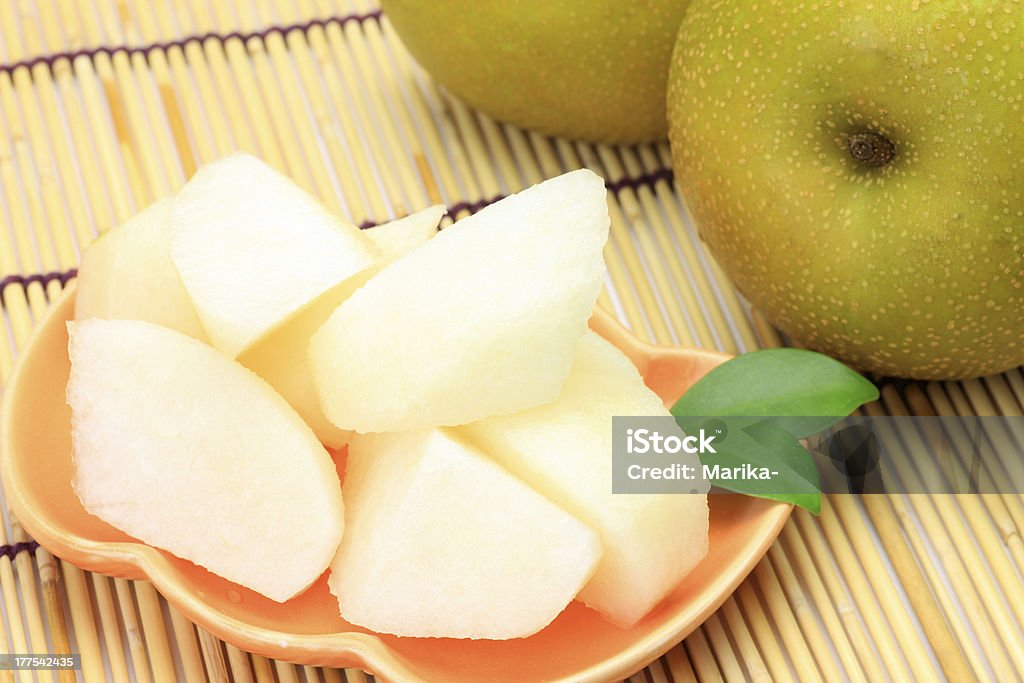 Japanese pear This is called kousui with a Japanese pear. Autumn Stock Photo