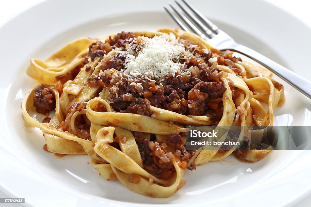 tagliatelle with ragu bolognese sauce italian pasta cuisine Bologna Stock Photo