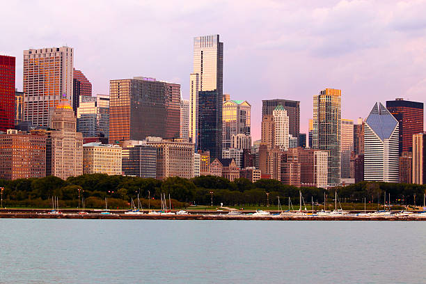 Chicago skyline stock photo