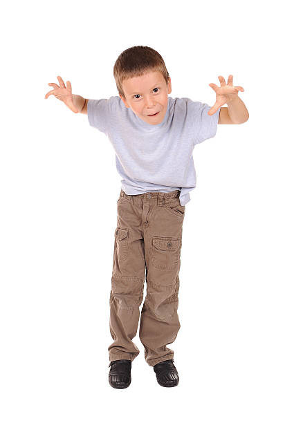 istock boy imitates growling cat 177542656