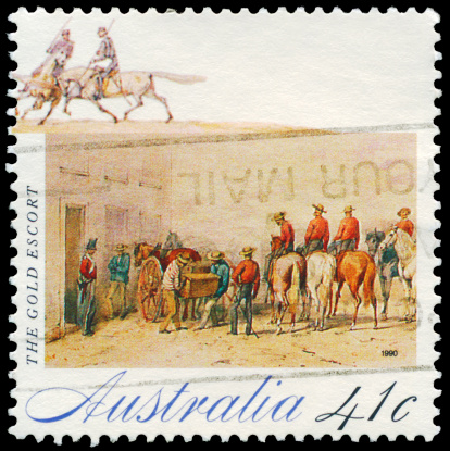POLTAVA, UKRAINE - APRIL 21, 2019. Vintage stamp printed in Great Britain 1937 shows , King George VI