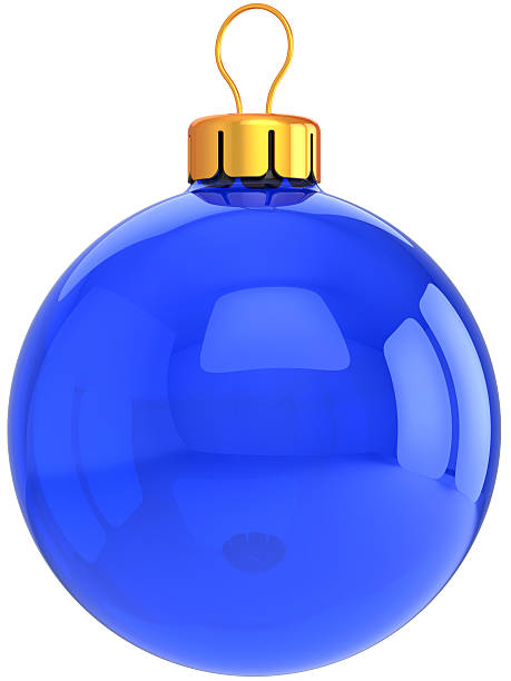 istock Blue Christmas ball Happy New year blank bauble classic 177543349