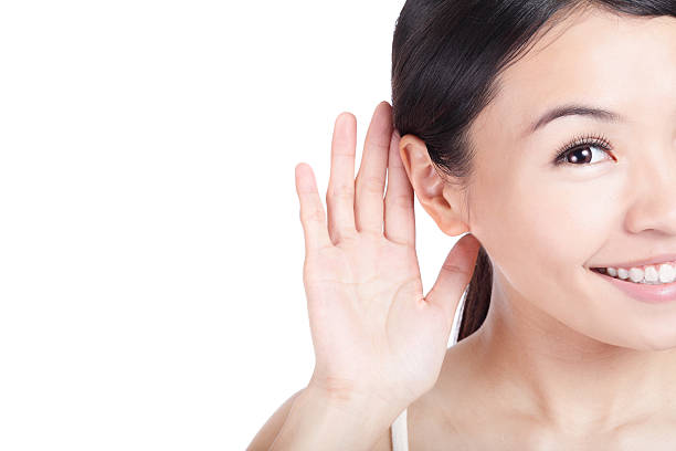 istock Young Beauty listen by ear 177543374