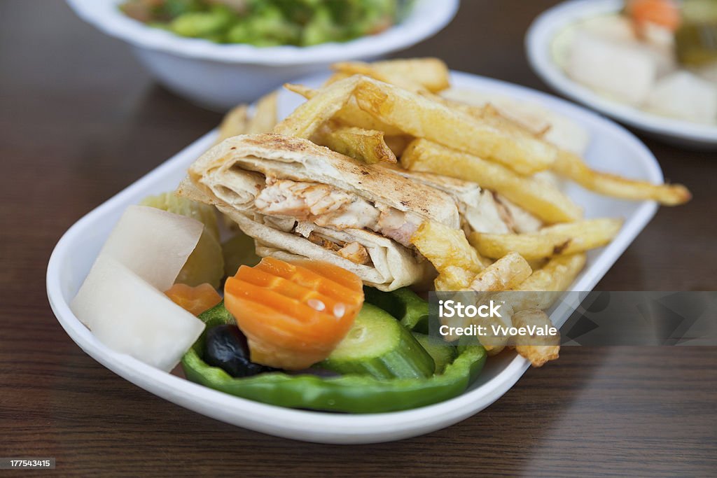 Arabische Hähnchen-Shawerma - Lizenzfrei Jordanien Stock-Foto