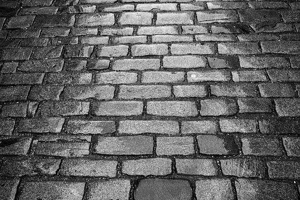 istock Street paved with cobblestone 177543674