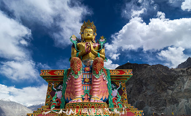 istock Buddha Maitreya Statue in Himalayas India 177543731