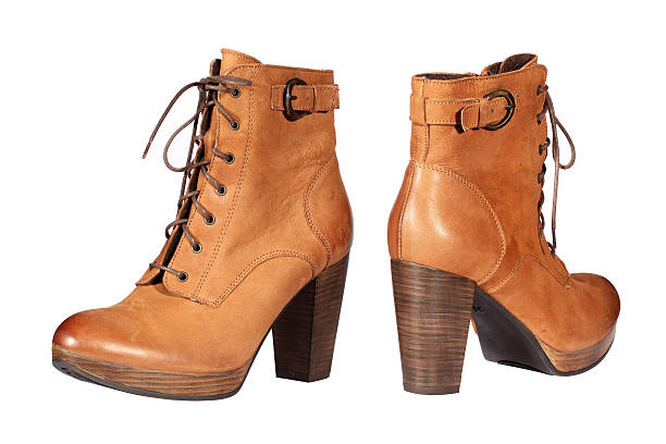 istock Pair of brown female boots. 177543790