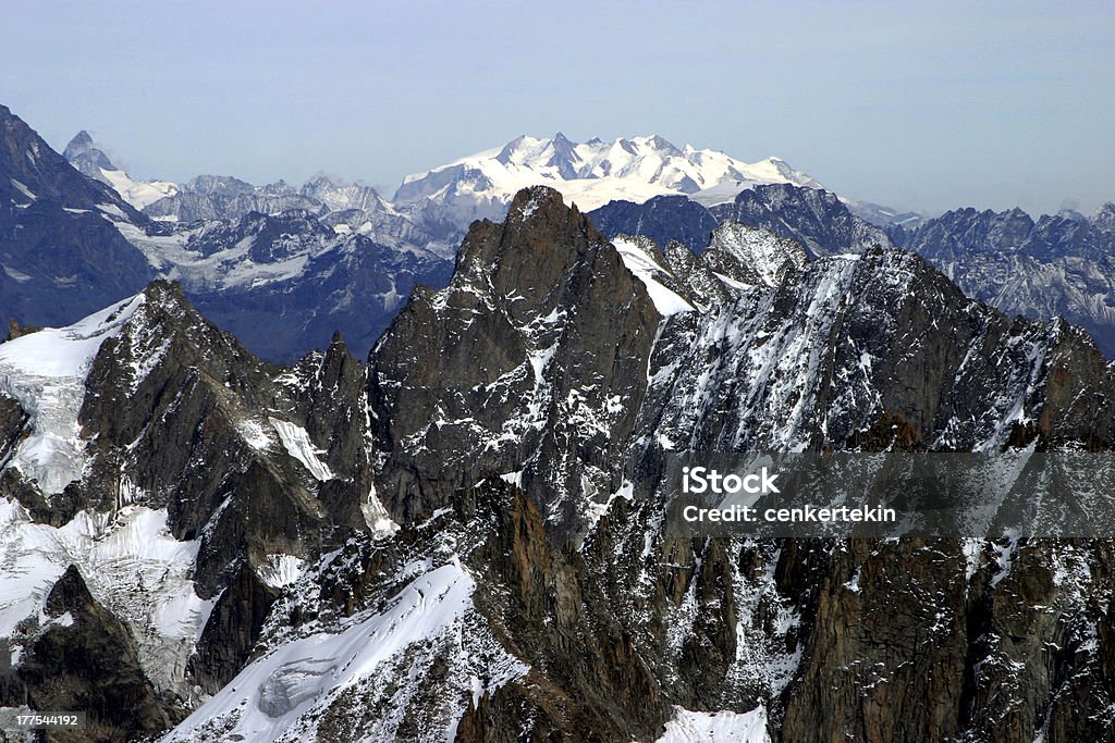 Alpes franceses - Foto de stock de Aiguille de Midi libre de derechos