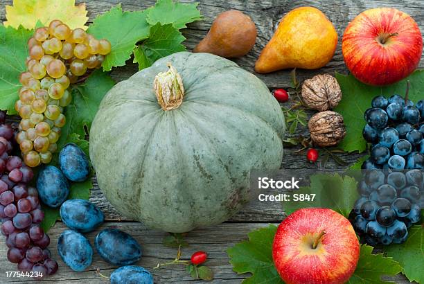 Frutas Autumnal Vida Foto de stock y más banco de imágenes de Agricultura - Agricultura, Alimento, Borde