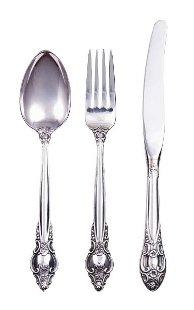 istock Retro cutlery set isolated on white 177544956