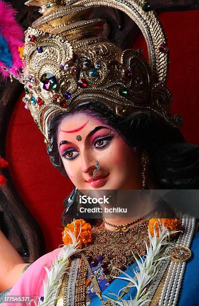 Indian Goddess Durga Stock Photo - Download Image Now - Asia, Asian Culture, Auction