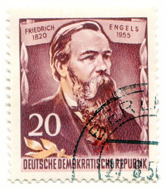 istock Friedrich Engels on East Germany postage stamp 177545399