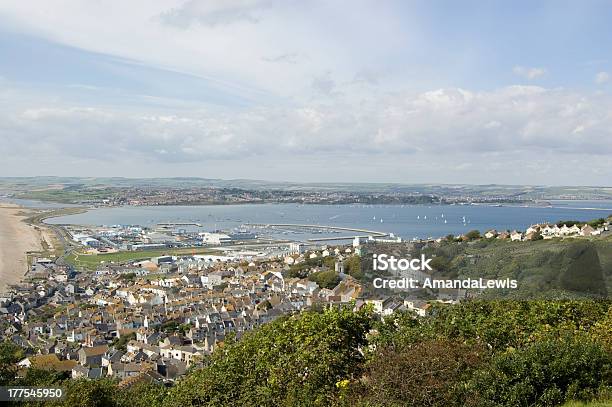 Portland Harbour View From Above Stock Photo - Download Image Now - Aerial View, Beach, Building Exterior