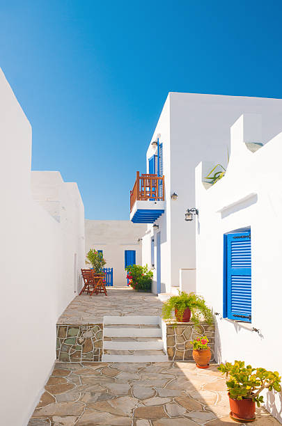 Abstract detail of White architecture on Santorini island, Greece