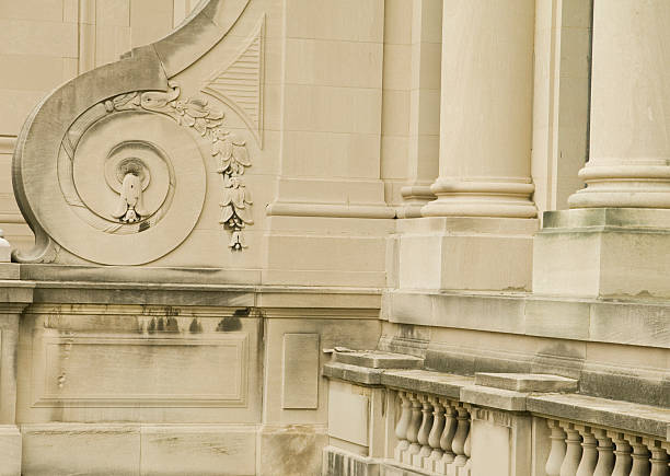 istock Building Exterior Decorations In Stone Reliefs 177546476