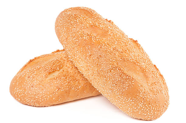 istock Two loaves of bread with sesame 177546518