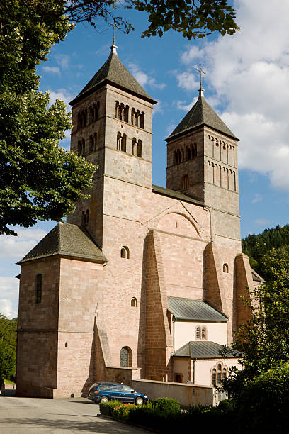 l'église de st leger dans murbach abbey, france - murbach photos et images de collection