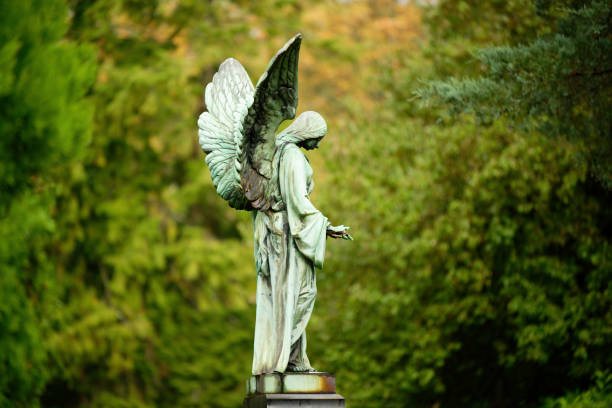 istock historic old angel with spread wings 1775482361