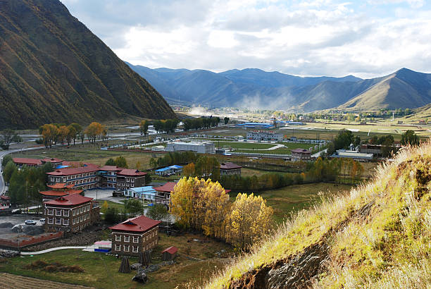 istock rural scenery of tibetan village 177548366