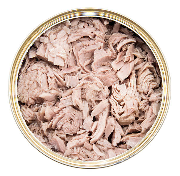 istock Tuna fish in a can on white 177548590